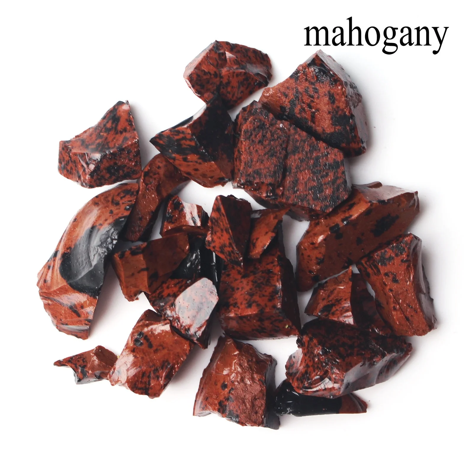 Mahogany obsidian 1 лот/30 г натуральный кристалл грубый камень научно-исследовательский образец минерала красочный кварцевый Целительный Декор рейки заживление - Цвет: Mahogany obsidian