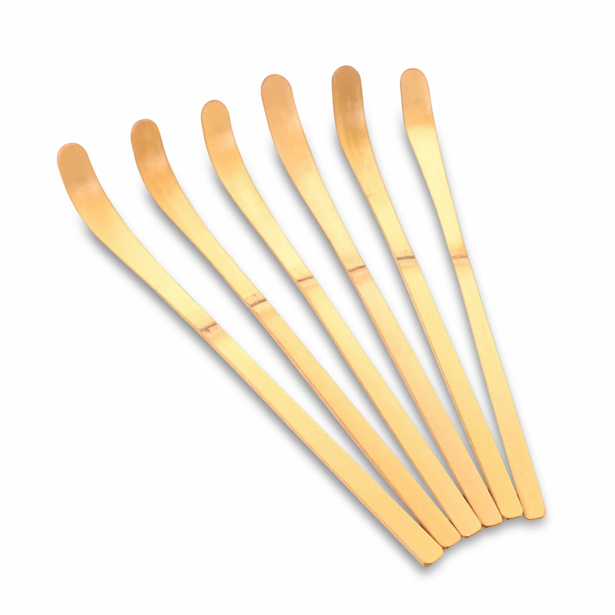 Партия пучки волос натуральный бамбук матча чайная ложка Chashaku церемонии