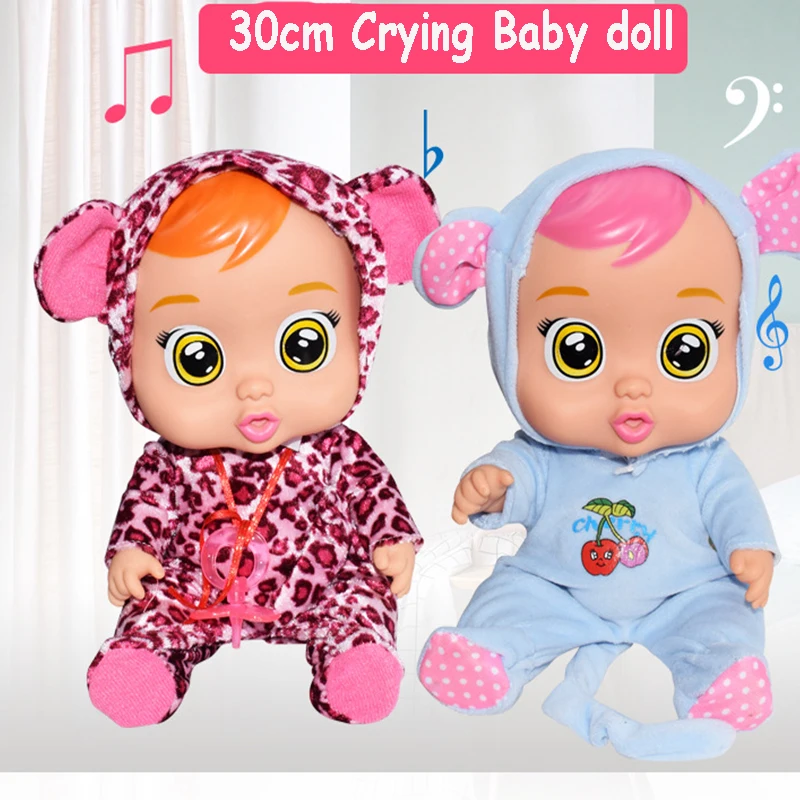 Электрическая силиконовая умная кукла 30 см игрушка для девочек подарки младенец