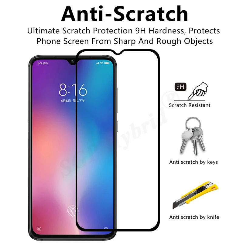 Легкий Чехол из закаленного стекла для Xiaomi 9 lite чехол mi9 se защитный xiomi xiame xiaomy 9se