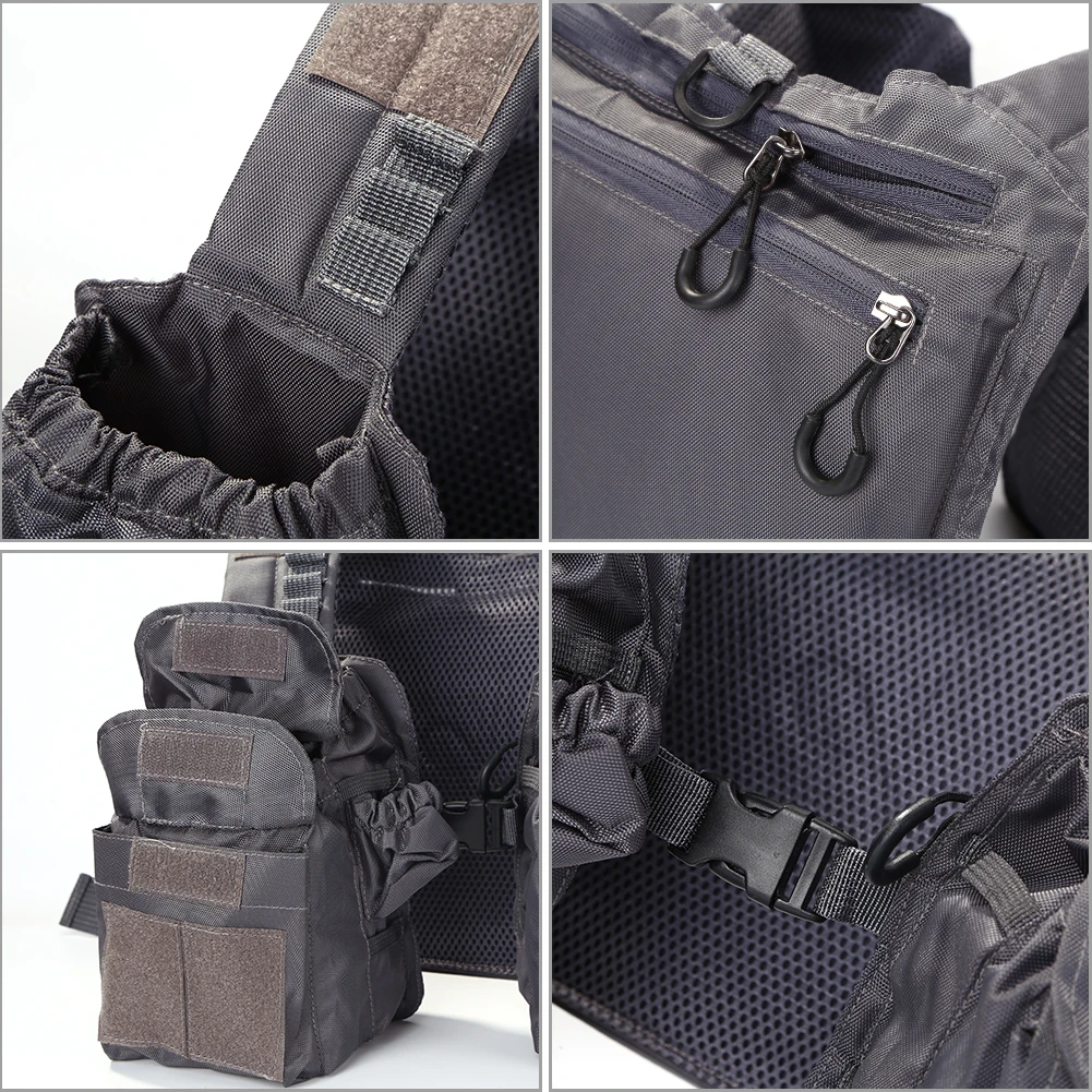 Жилет рыболовный с несколькими карманами для мужчин и женщин дышащий сетчатый