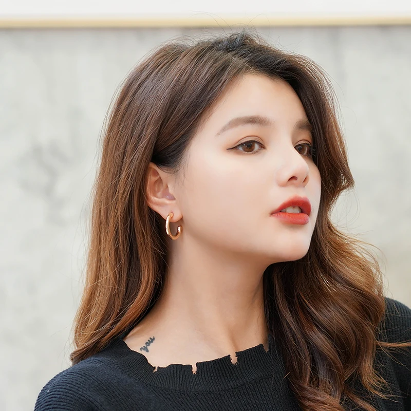 Женские сережки-подвески Xinwei круглые сережки из сплава с геометрическим узором