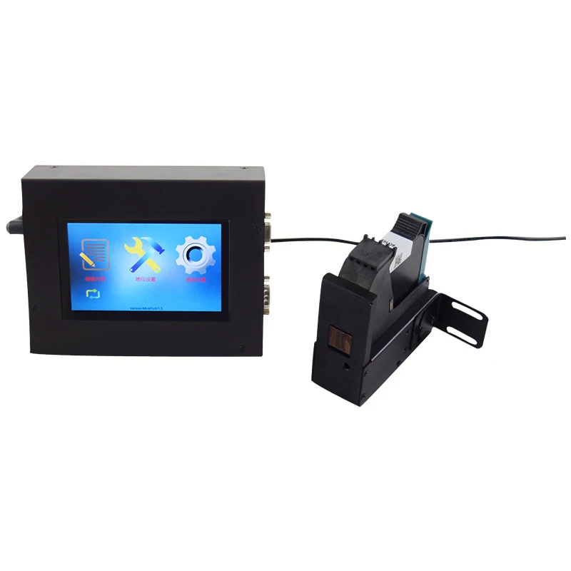 

Интеллектуальный струйный принтер Полностью Автоматический Малый двунаправленный печати QR код продукции Дата непрерывной печати кодирования инструменты