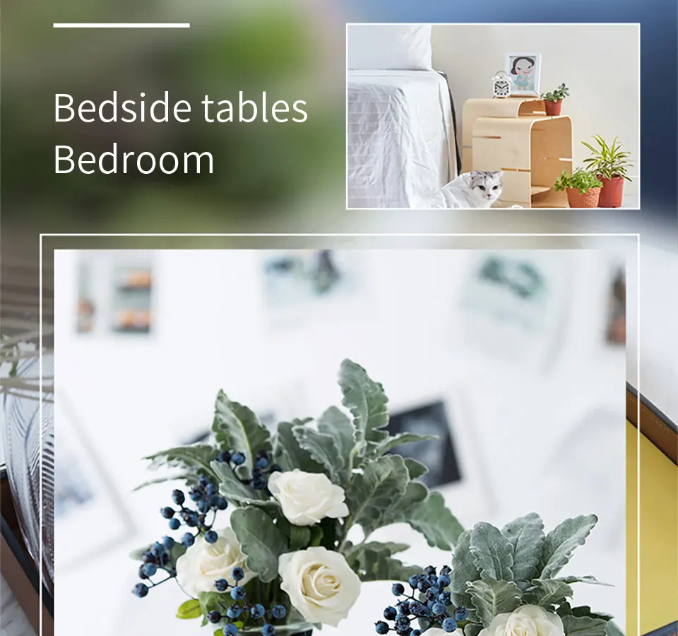 

European Style Artificial Rose Bouquets with Glass Vase Lifelike Silk Rose Flowers Decoration for Table Home Office Wedding