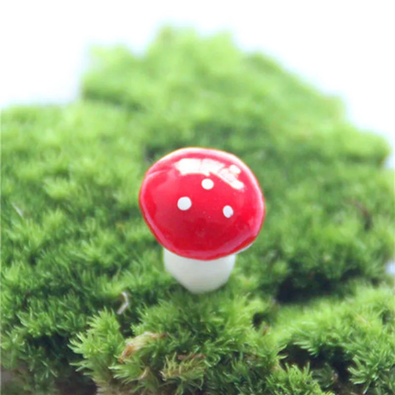 Новинка 10 шт. 2 см искусственное мини грибы миниатюры Сказочный Сад украшения DIY