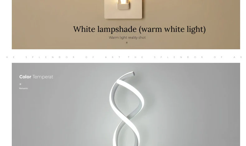 Светодиодный светильник lampada, современный светодиодный настенный светильник, зеркальный светильник, волнистый акриловый светодиодный светильник белого цвета для гостиной, столовой, коридора, светильник ing