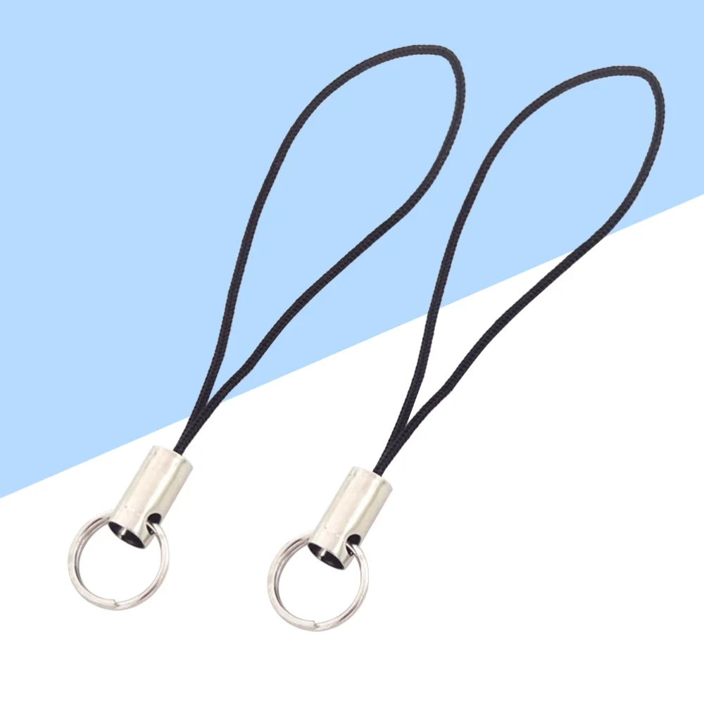 

100Pcs Simple Fashion Cell Phone Lanyard Men And General Short Wrist Rope Digital Camera Self Timer Lever Short Lanyard (B