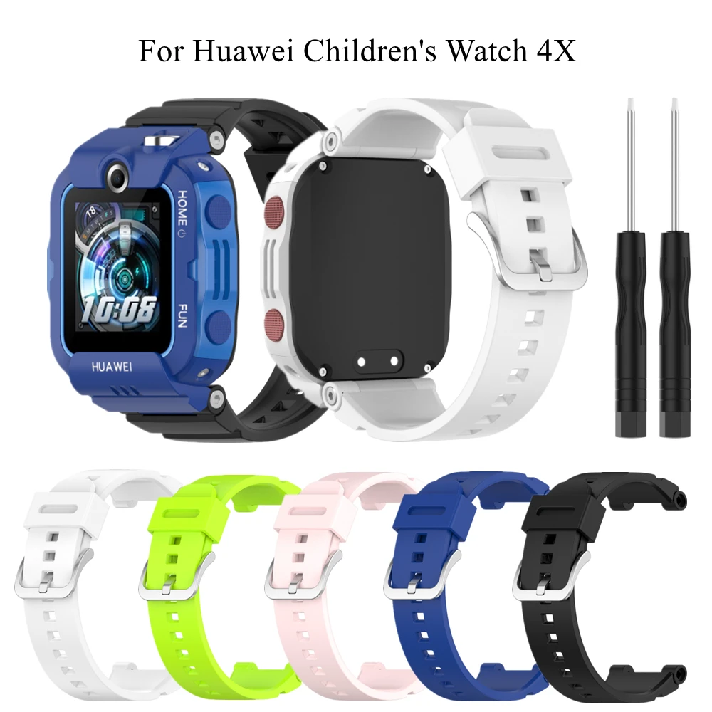 

Watchband For Huawei Wacth 4X Strap Silicone Wrist Band Replacement Bracelet Sports Soft Correa For Huawei Children Wacth 4X