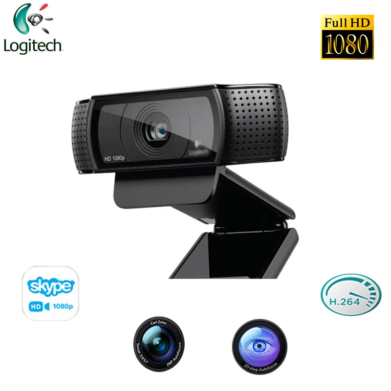Оригинальная камера Logitech C920E HD Live Network Video Auto Fucos Conference широкоугольный Встроенный