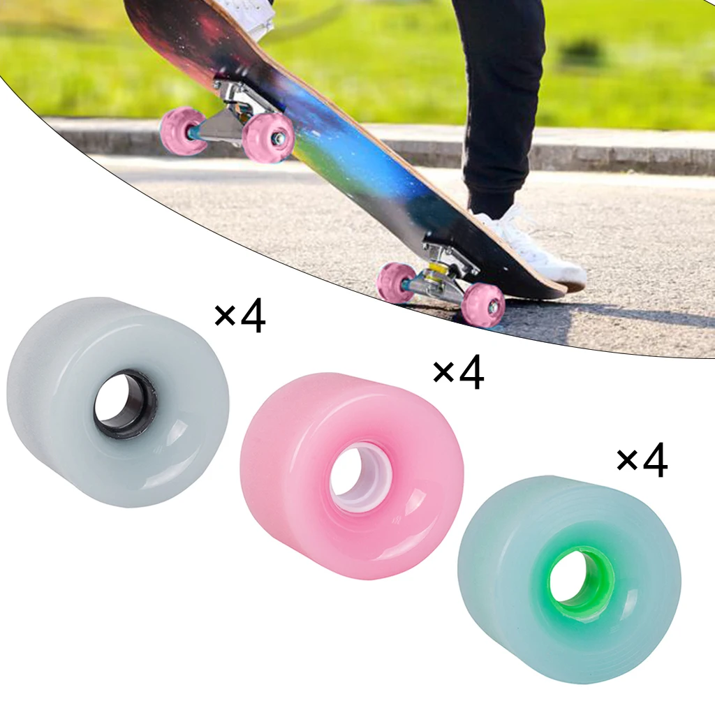 

4x Skateboard Wheels, High Performance Longboard Wheel, Solid 70x51mm PU Roller for Cruiser Long Board Skateboards Repair Caring