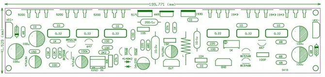 L10 двухканальный (2 шт.) 300 Вт + класс AB 4R Плата усилителя 1943 5200 BC546B BC556B A1930 C5171 трубка |