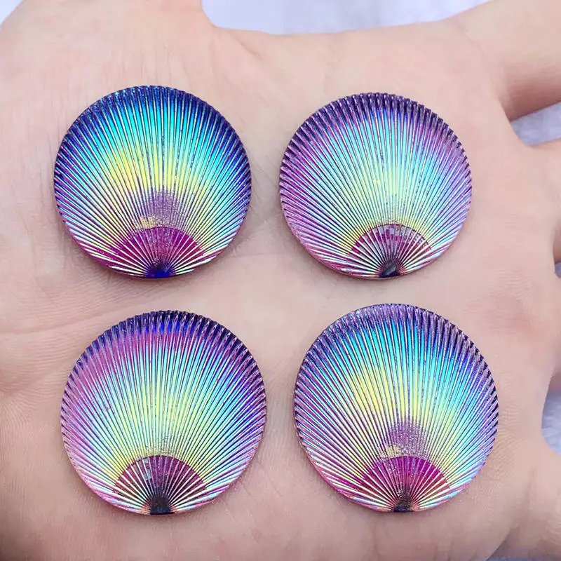 6 шт./лот 30 мм Сердце и круглый корпус AB Reisn Rhinestone Crystal для DIY Strass свадебное