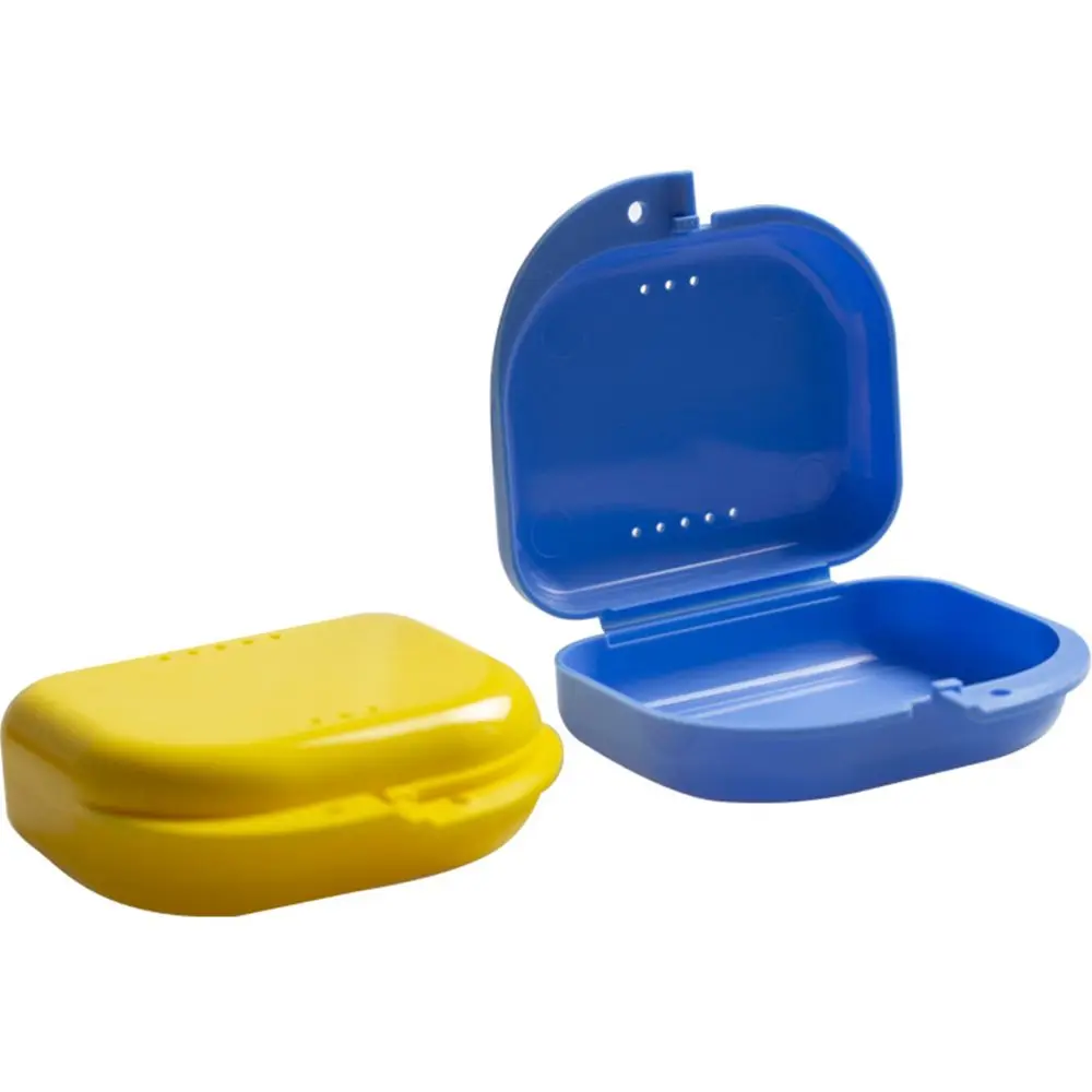 Fake Teeth Orthodontic Case Dental Retainer Mouth Guard Denture Storage Plastic Box Oral Hygiene Supplies Organizer |