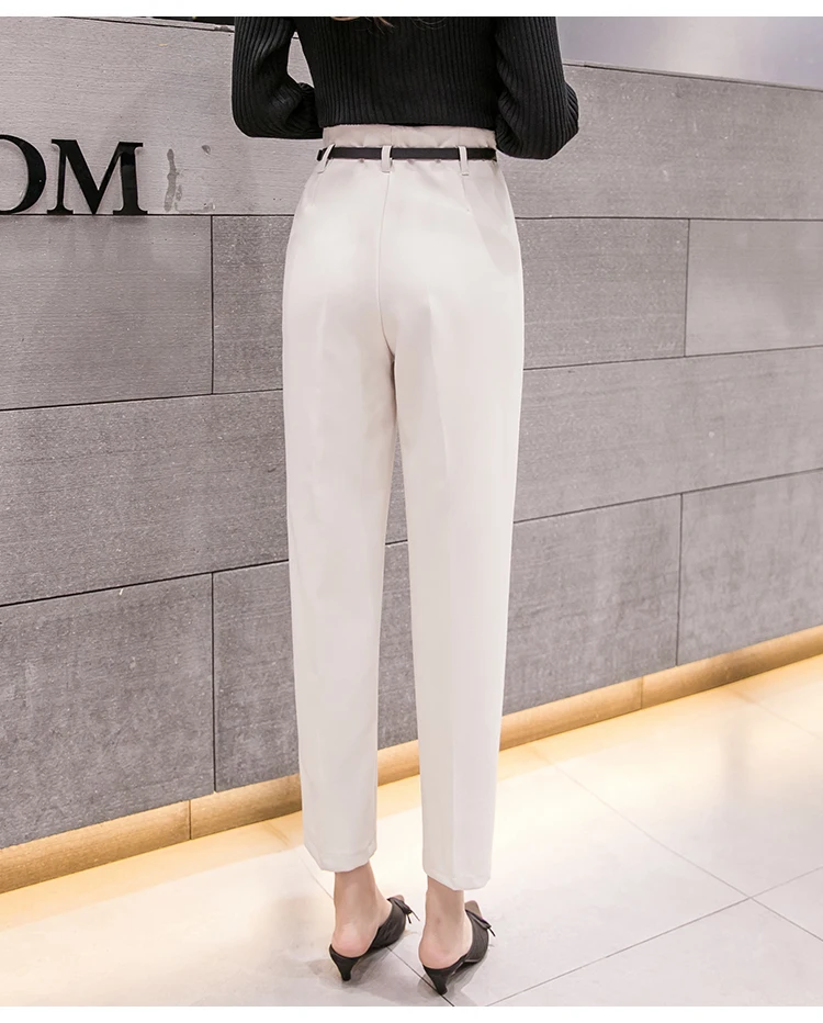 NIJIUDING женский костюм брюки 2020 весна лето Модные женские с высокой талией офисные