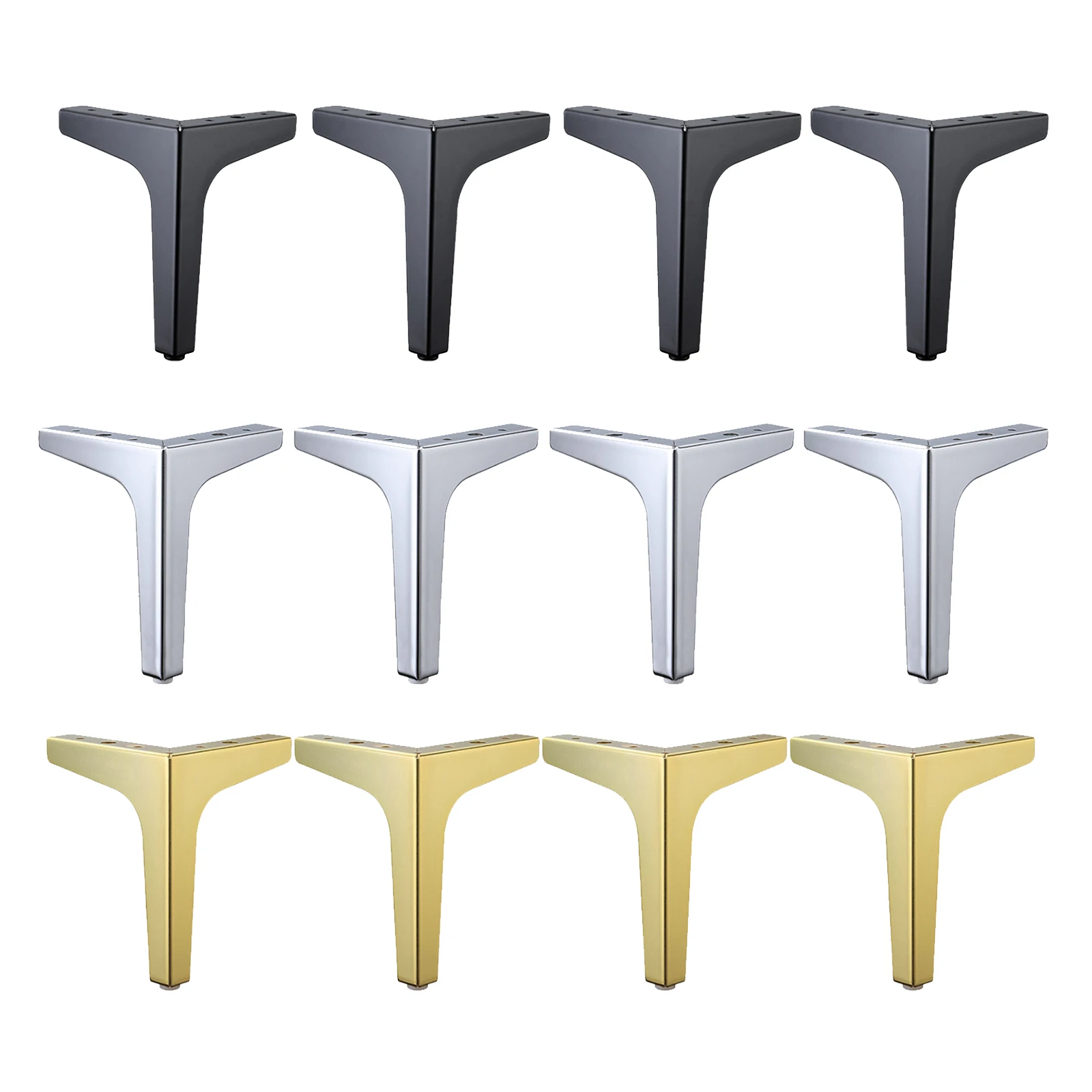 

4 x Iron Metal Furniture Leg / Feet Metal Sofa feet Chair Cabinet stool table