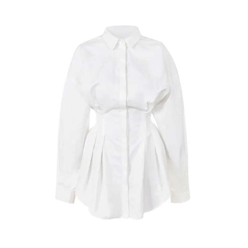 

XUXI Women Fashion Shirt, Solid Color, Corset, Belly, Navel, Self-cultivation, Fish Bone, Girdle, Female, E871