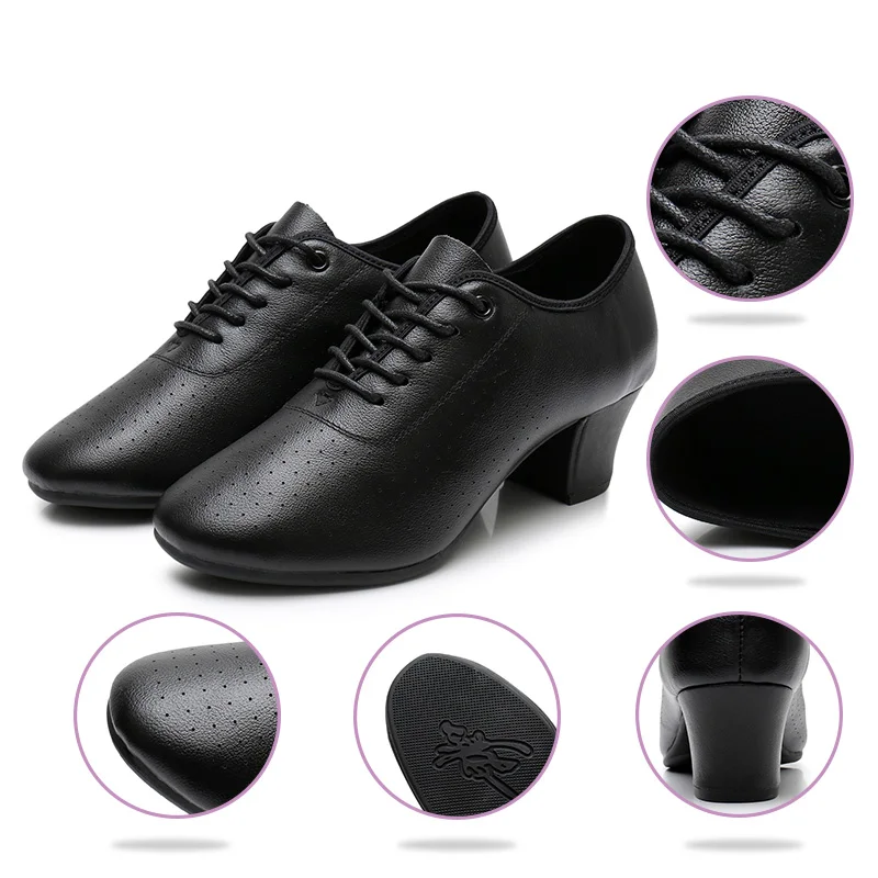 Женские бальные кроссовки дышащие кожаные для латиноамериканских танцев сальса