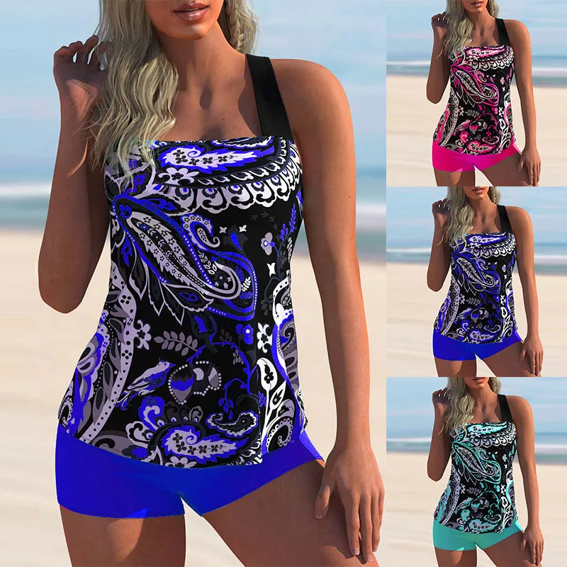 

Summer New Ladies Sexy Sling Halter Cross Sling Beachwear Two-piece Suit