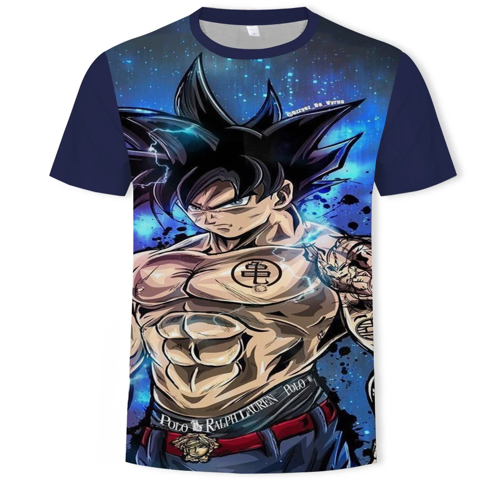 

2021 summer new men's short-sleeved T-shirt top 3D animation cartoon casual ladies clothing top XXS-6XL