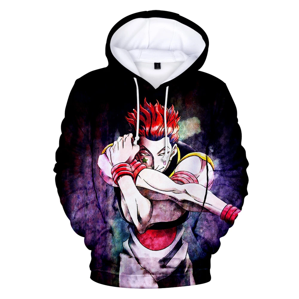 

HXH Hunter X Hunter Hisoka Kurapika Hoodies Killua Zoldyck Devil Eye Sweatshirts Anime Hip Hop Hoody Streetwear Tops Male Female