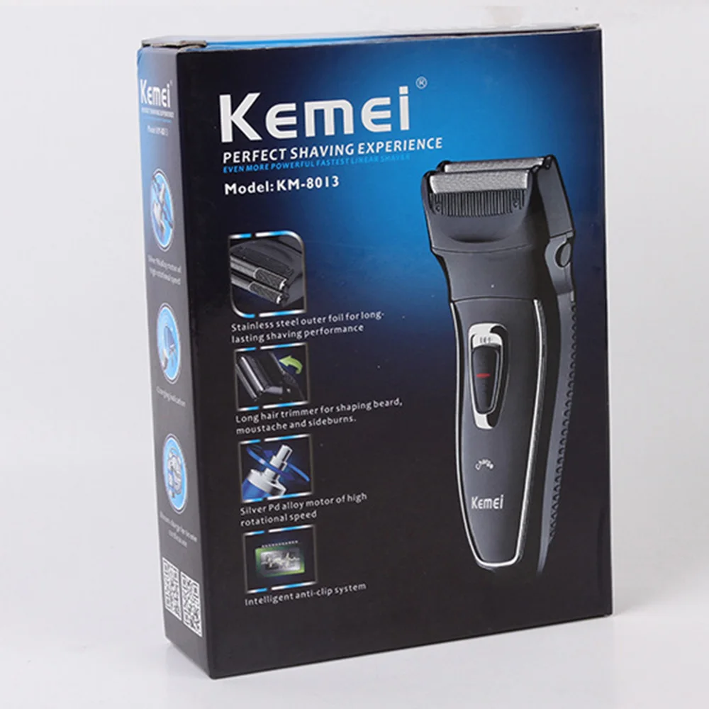 

Kemei 2 Heads Rechargeable Electric Shaver Reciprocating Electronic Shaving Machine Rotary Hair Trimmer Face Care Razor KM-8013