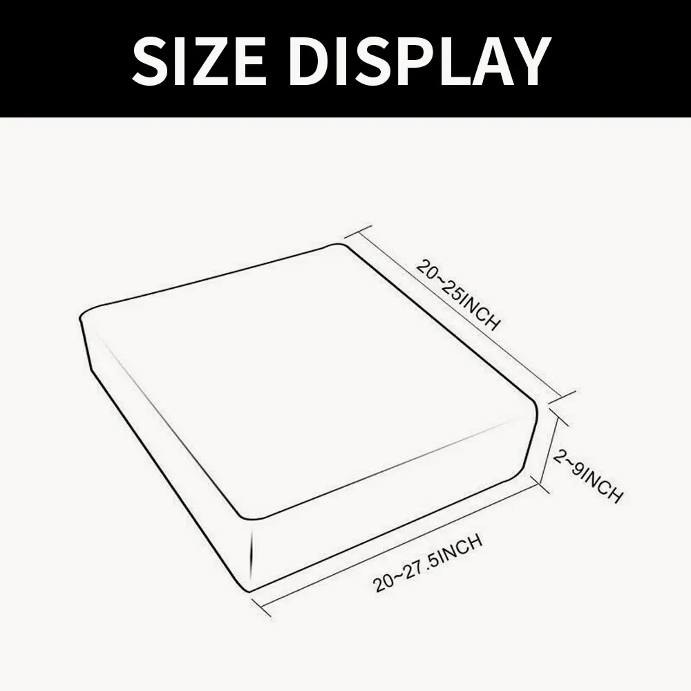 

Sofa Cushion Cover Elastic Seater Protector Solid Color Slipcovers Set Anti-Dust Sectional Corner Living Room Pouf Home