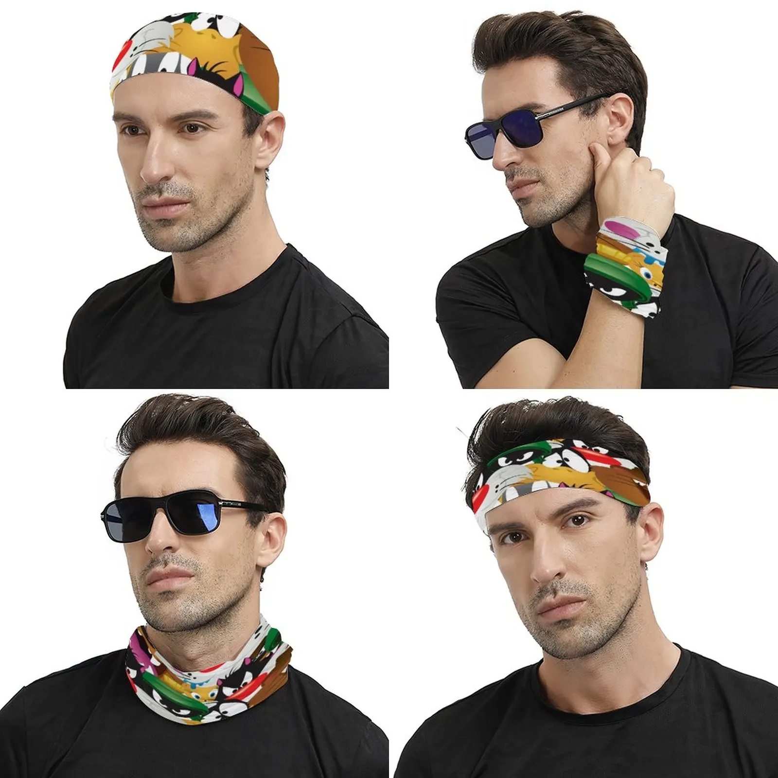 

Bandana Men's and Women's Ever-changing Face Scarf, Kerchief, Scarf, Square Scarf, Cross Headscarf, Hair Tie, Headdress
