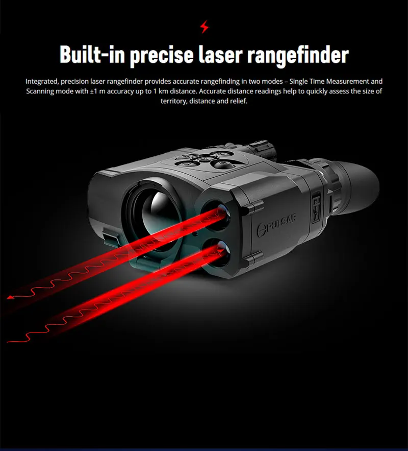 

Pulsar Accolade 2 LRF Thermal Imaging Binoculars Laser Rangefinder Photo Video Recorder 1800M Thermal Camera Night Vision Scope