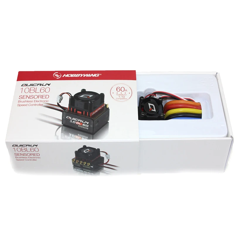 Высококачественный бесколлекторный регулятор скорости Hobbywing quirun 10BL120 120 А/10BL60