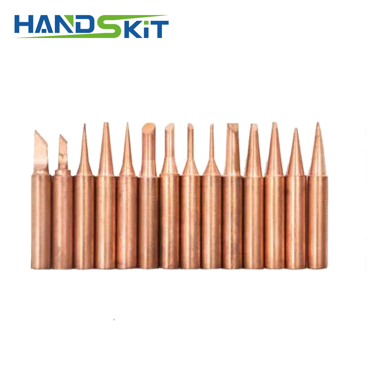 Наконечник паяльной станции HANDSKIT Немагнитный Pure Cooper 10 шт. бит 900M-T-936 909d 852+ 853D конический наконечник паяльная станция