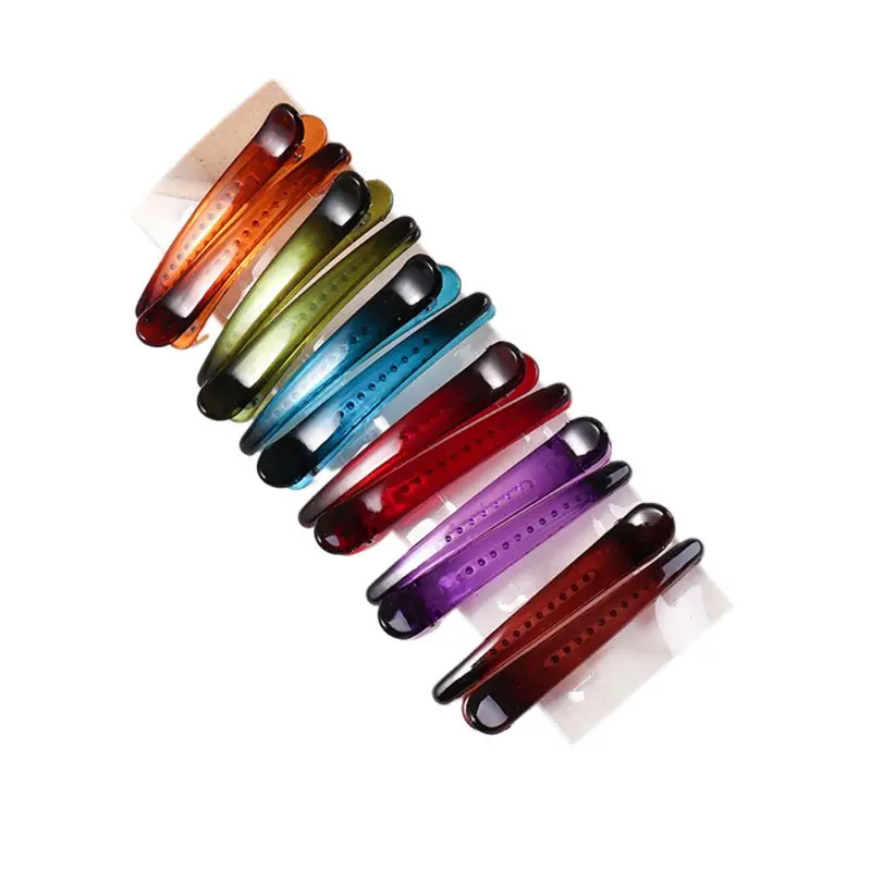 6 пар/уп. скраб заколки Пластиковые утконоса зубы Нескользящие Аллигатор бант