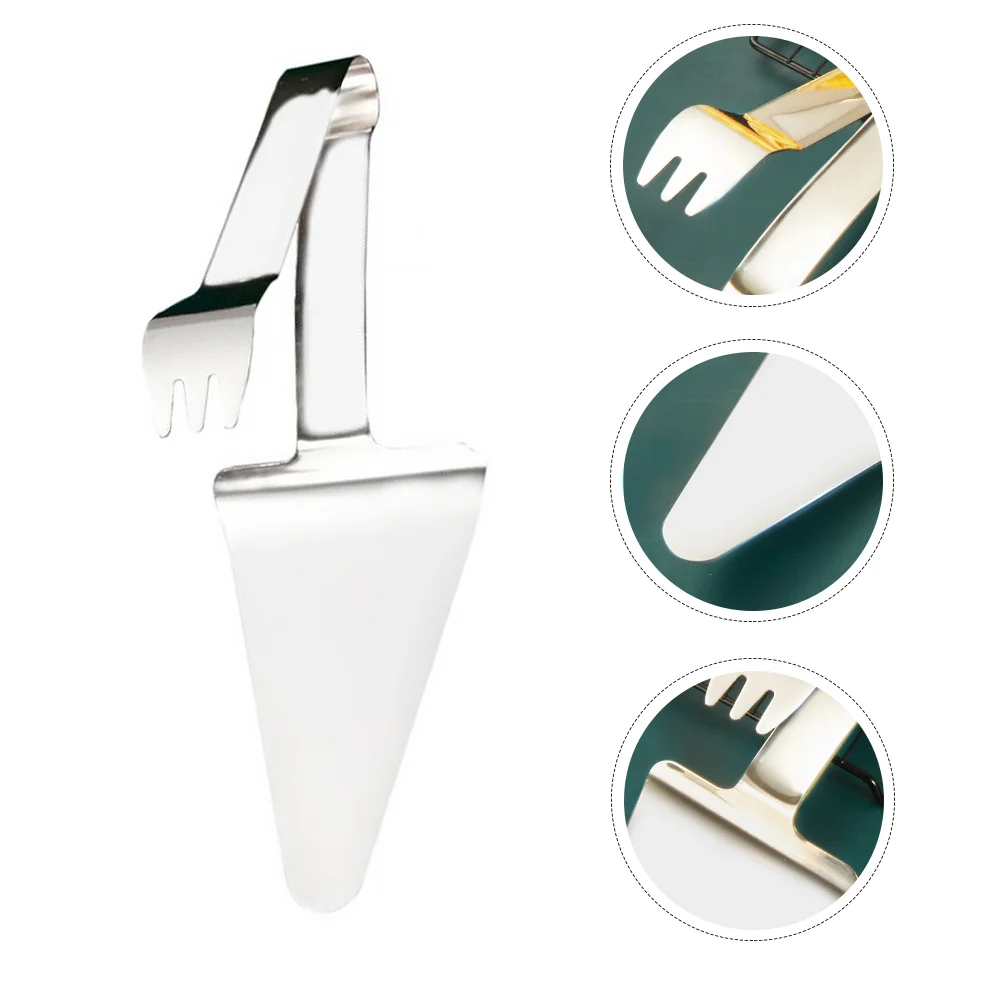

2pcs Stainless Steel Pizza Shovels Cheese Shovels Cake Spatulas (Silver)