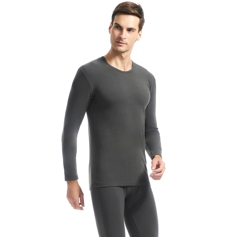 THREEGUN Lycra Нижнее белье Зимнее мужское теплое тепловое нижнее Пара Мужчины Длинные
