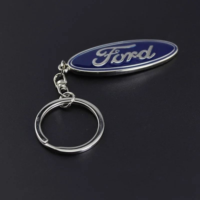 1 pcs metal long chain car styling for Ford badge key ring 4s shop auto accessories keychain man woman Business gift Pendant | Украшения и