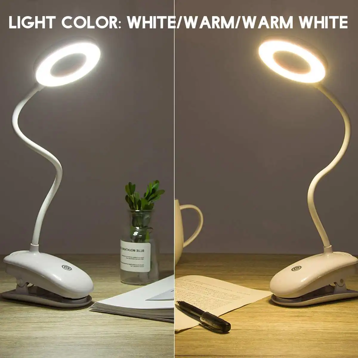 Настольная лампа USB светодиодный настольный светильник таблицы штрихи 3 режима