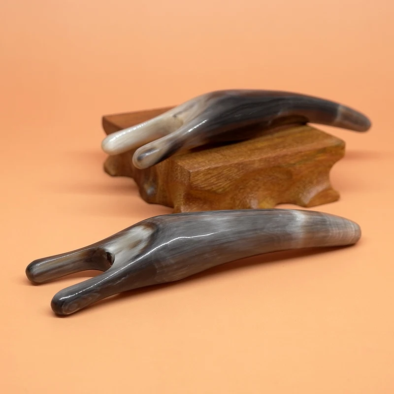 Tontin Высокое качество буйвола с цифрами и рожками на капюшоне Ложка чаша Жук Форма