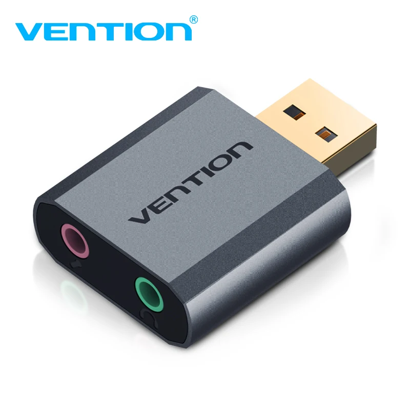 Vention внешняя звуковая карта USB до 3,5 мм разъем гарнитура AUX адаптер стерео аудио Звуковая карта для динамика ПК микрофон ноутбук компьютер PS4