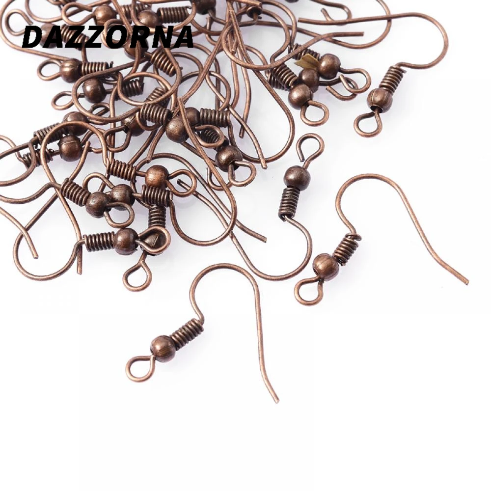 100Pcs 20x17mm Earrings Clasps Hooks Fittings Jewelry Making Supplies Gold Color Iron Hook Earwire DIY Earring Findings | Украшения и