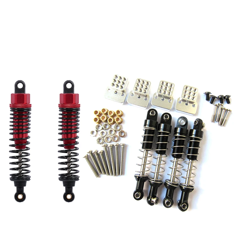 

2 Set Shock Absorber Damper with Extender RC Car Accessories,Black Red & Red