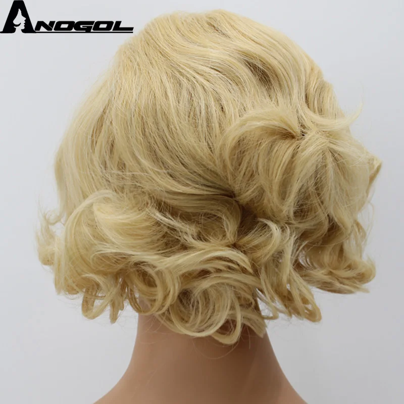 Аногол Высокая температура волокна средняя часть натуральный длинный волнистый