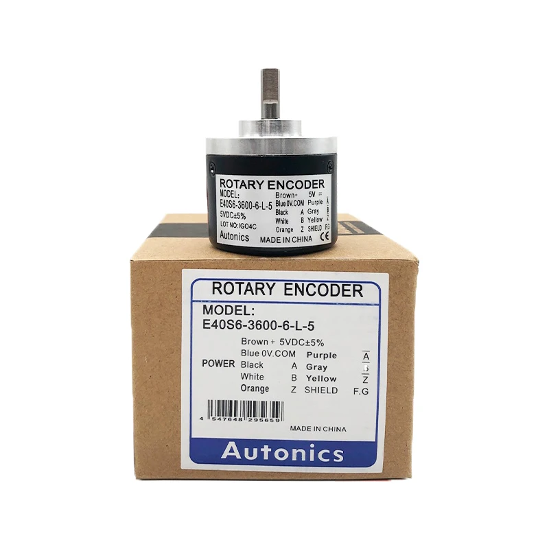 

Autonics E40S6-500-6-L-5 rotary encoder shaft outer diameter 6mm radial wiring lead out type connection type new original