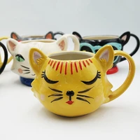europe and america creative personality mug ceramic cup simple trend couples cups household coffee cup kedicat
