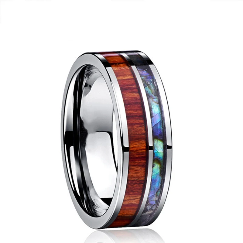 4 Styles New Titanium Men Rings Hiphop Colcorful Shell Pattern Steel Male Ring Jewelry Gift Size 6-13 | Украшения и аксессуары