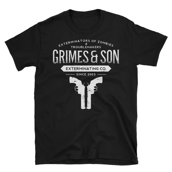 

Футболка Grimes and Son зомби Ходячие мертвецы, модная мужская футболка с коротким рукавом