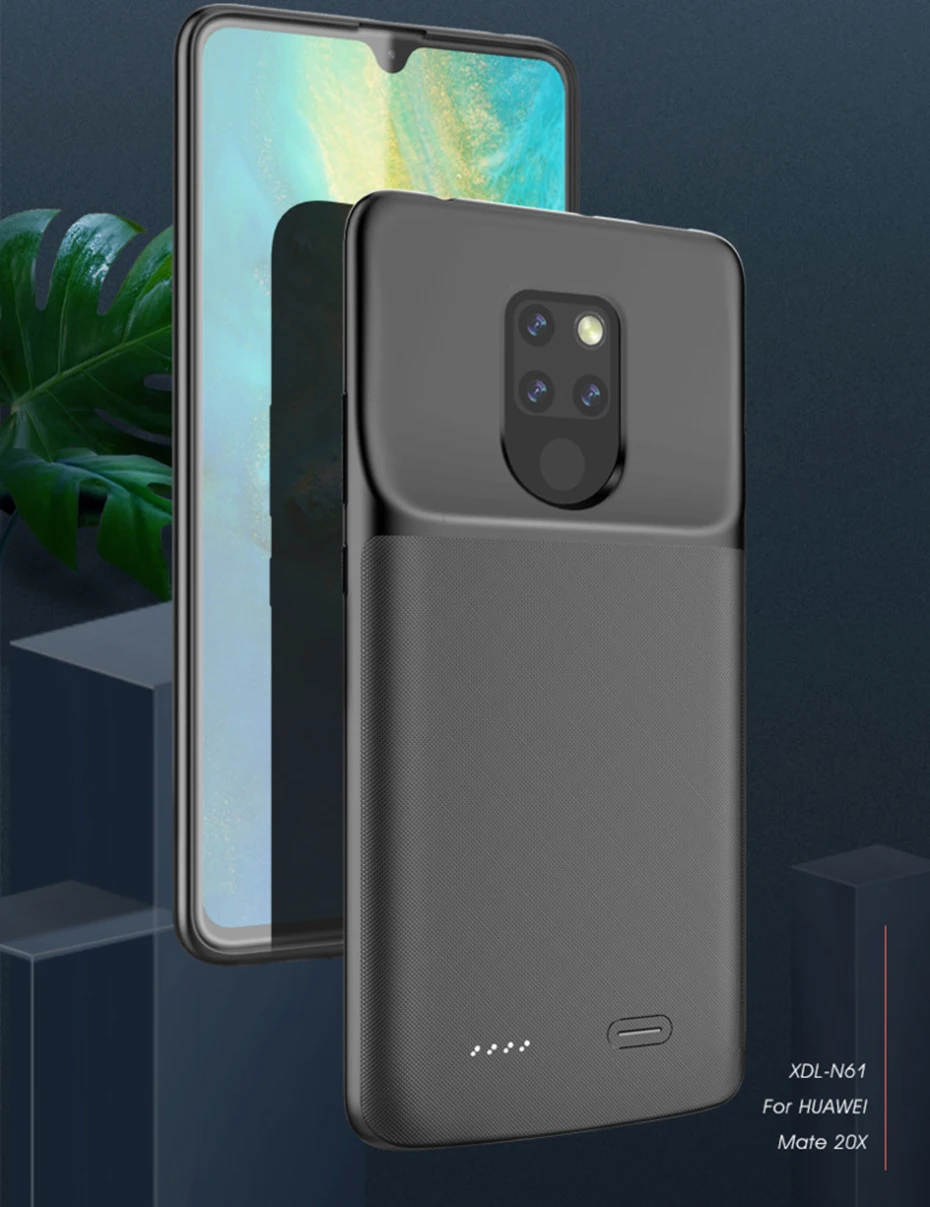 SeenDa 6000mah Battery Charger Case for Huawei Mate 20X Full Protect Shockproof Power Bank Case External Back Clip Battery Cover