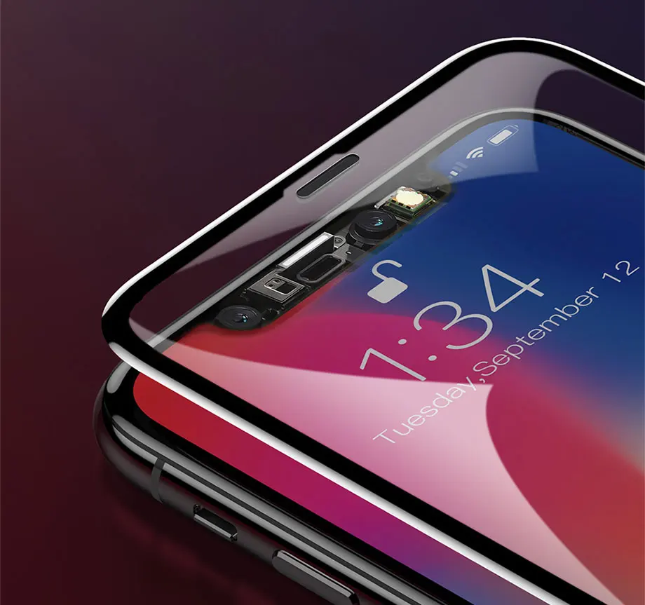 500D полное покрытие защитное стекло для iPhone 11 Pro XS Max X XR Защита экрана для iPhone 7 6 8 Plus 5 6s закаленное стекло