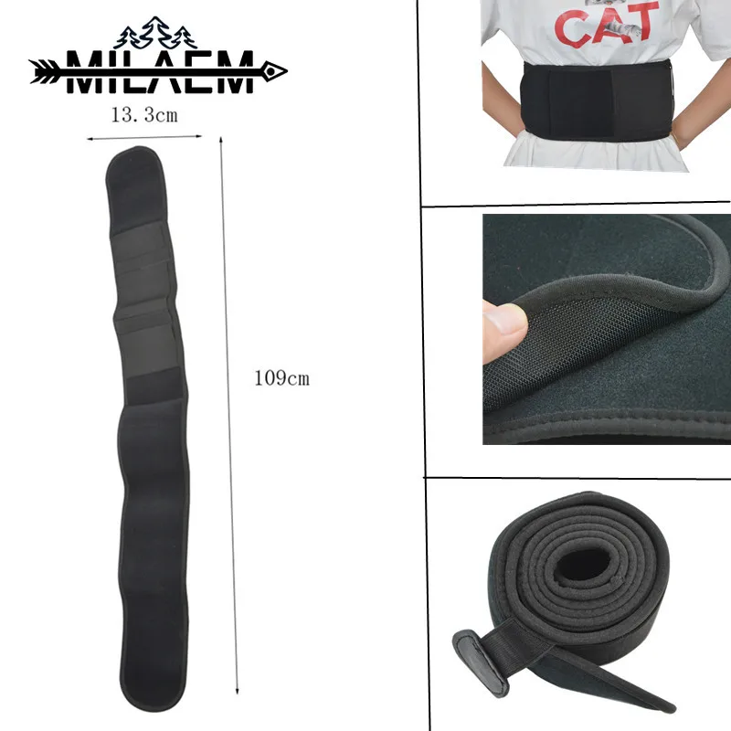 

Archery Tactical Belt Men's Black Waist Belt Support Waist High Elastic Protector Outdoor Safety Shooting Hunting Accessories