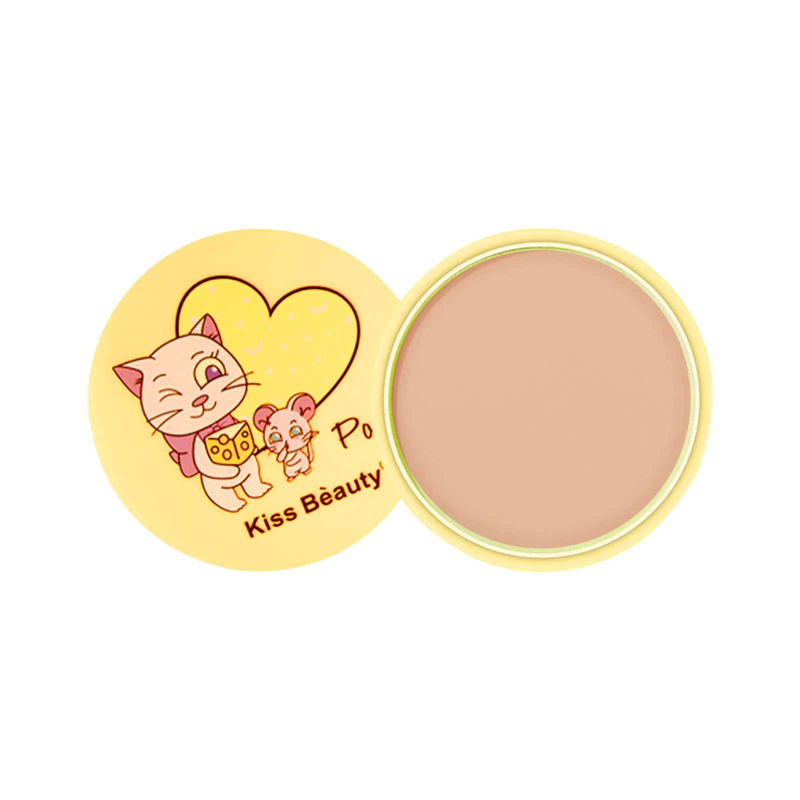 Мультяшный прессованный пудра консилер для красоты контроль жирности