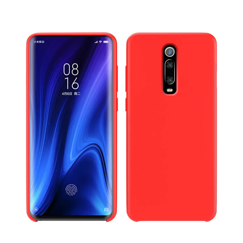 Для Red mi K20 чехол многоцветный мягкий силиконовый чехол для Xiaomi mi 9T Pro для Red mi K20 Pro Чехол глобальная Защита задняя крышка - Цвет: Красный