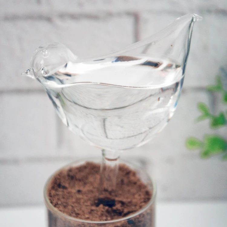 6x в виде птицы для Стекло завод с цветочным рисунком праздничное полива Спайк